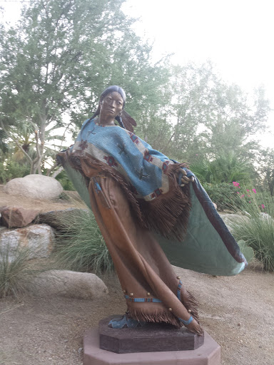 Native American Woman Statue