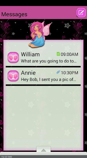 StarFairy GO SMS THEME