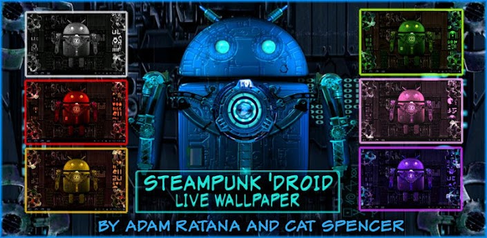 Steampunk Droid Live Wallpaper