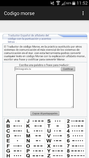 Traductor codigo morse