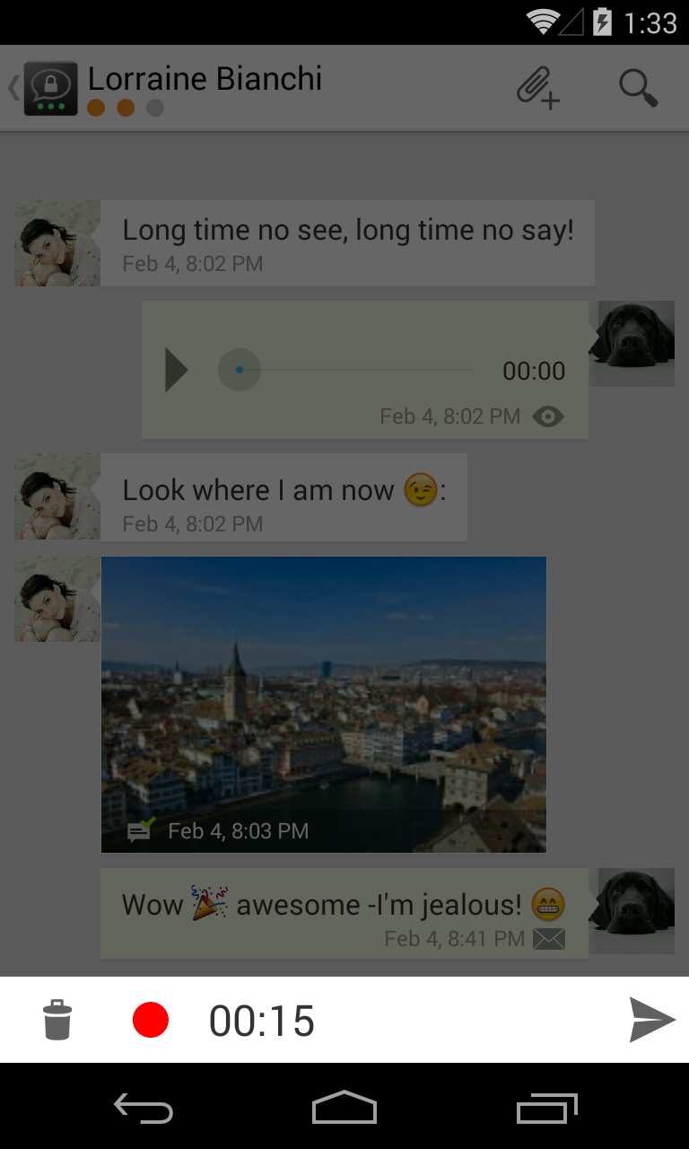 Threema Voice Message Plugin Screen 2