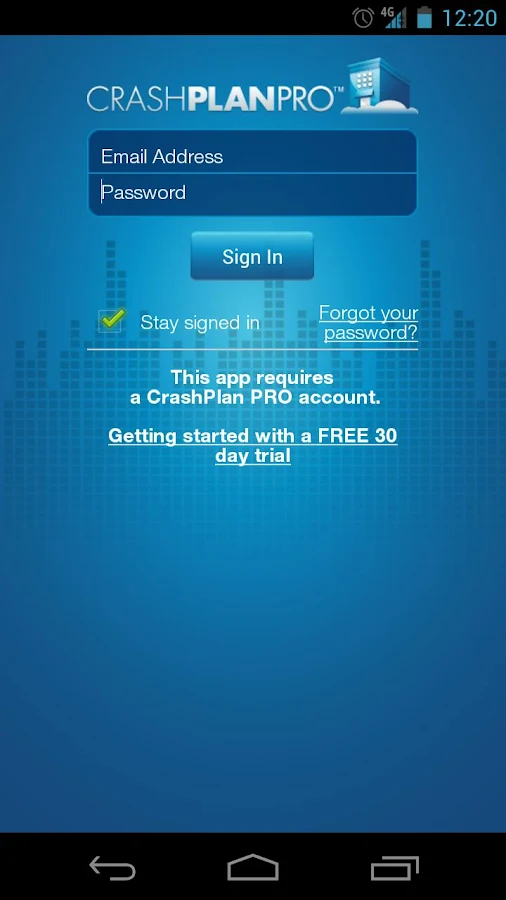    CrashPlan PRO- screenshot  