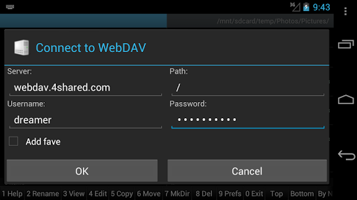 WebDAV for Ghost Commander