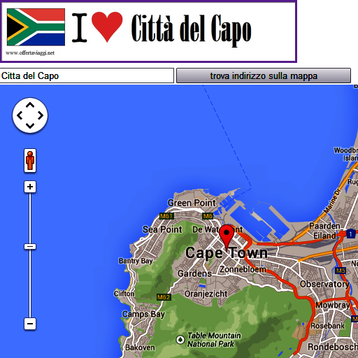 Città del Capo map