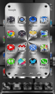 Next Launcher Theme Metalcraft - screenshot thumbnail