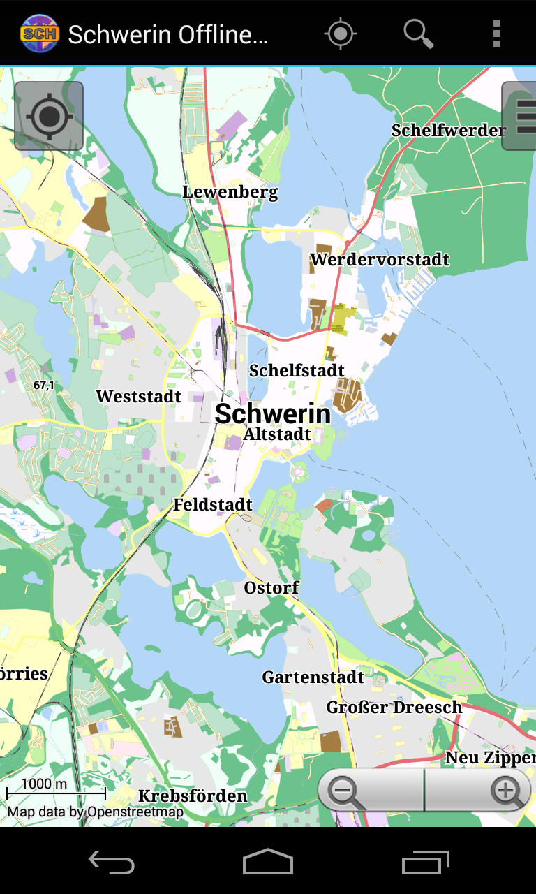 Android application Schwerin Offline City Map screenshort