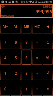 Free Download SCalc Neon Orange APK
