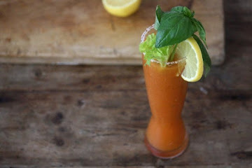 Spicy Basil Bloody Mary Mix