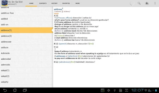 Oxford Spanish Dictionary - screenshot thumbnail