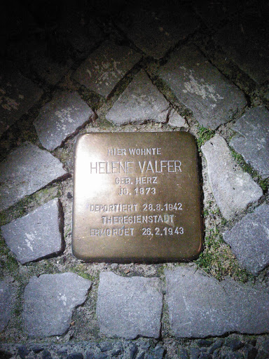 Helene Valfer Stolperstein 