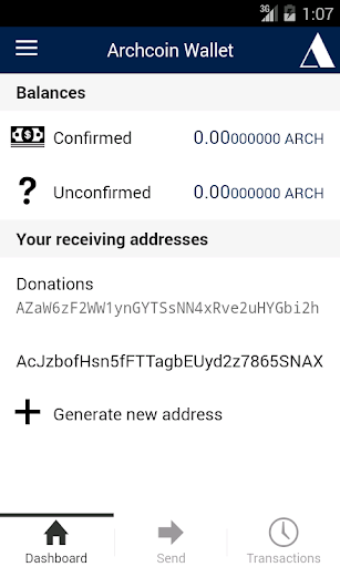 ARCHcoin Wallet