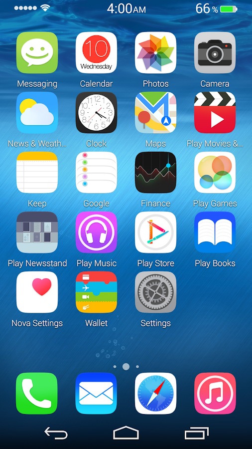 Ultimate iOS8 Launcher Theme - screenshot