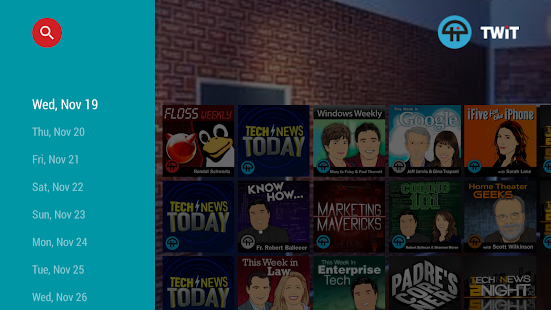 TWiT.TV for Android TV Screen 2