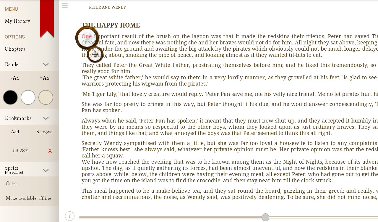    ReadMe! (Spritz & BeeLine)- screenshot  