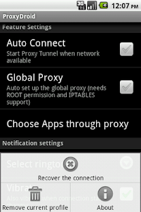 ProxyDroid - screenshot thumbnail