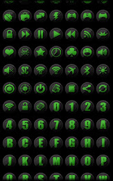 3D Black and Green - Icon Pack poster 6