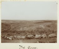 Landschap bij een dorp, aangeduid als Bet Aras in Syrië (mogelijk Bayt Ras)