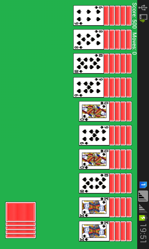 spider solitaire the card game Screen 1
