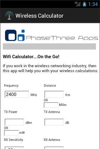 Wireless Calculator