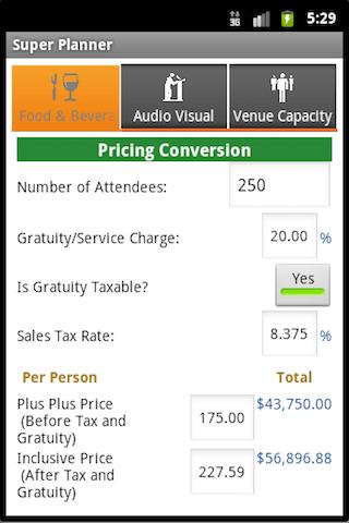 Super Planner - Event Planning Screen 2