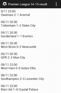Premier League 14-15 Result Screenshots 2
