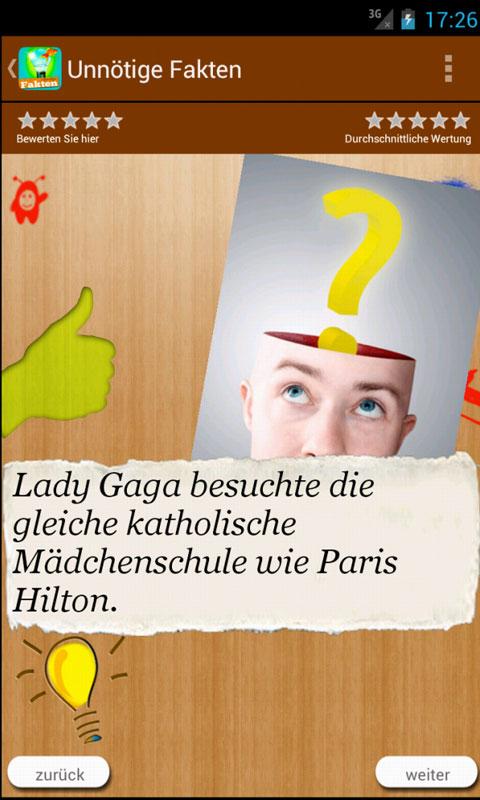 Unnötige Fakten zum Staunen Screen 3