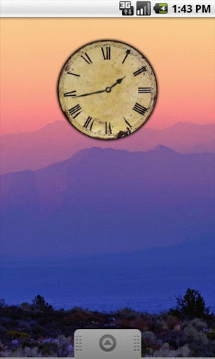 Vintage Analog Clock Widget