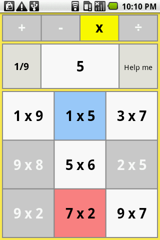 Reverse one digit arithmetic Screen 3