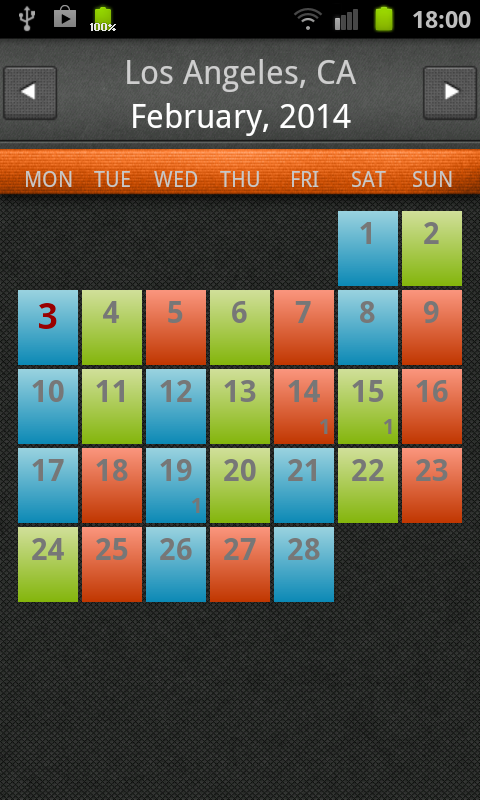 US Fire Department Rota Screen 1