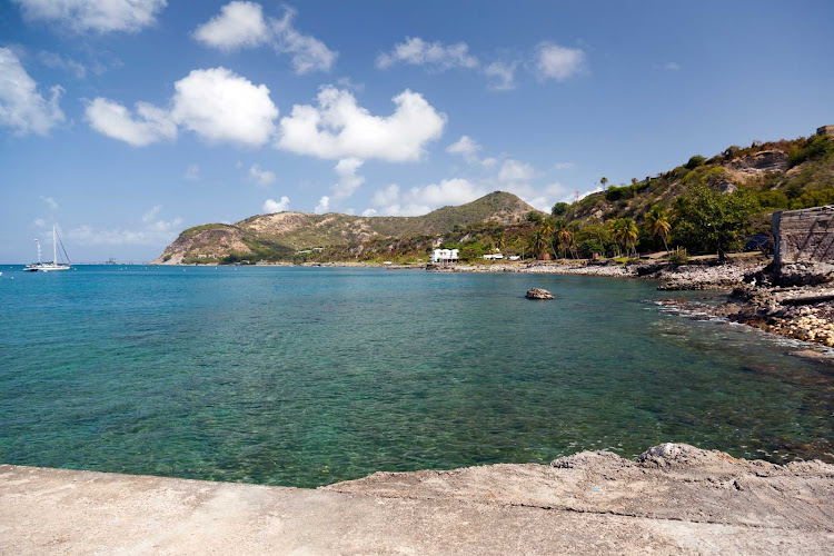 A cove of St. Eustatius offers a protected reef and perfect place for scuba diving, boating and swimming.