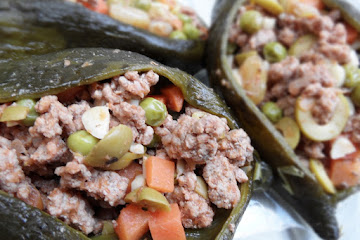 Chile Relleno (Poblano stuffed peppers)