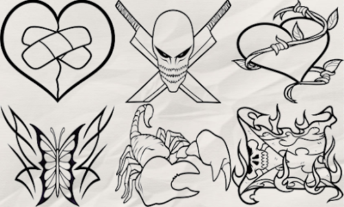 Android application How to Draw Tattoo screenshot