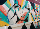 Painted Girl Street Art