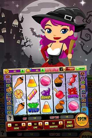 666 Halloween Slots Machine HD Screen 2