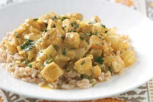 Curried Tofu with Rice