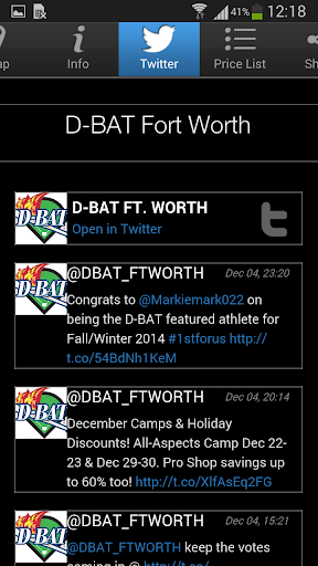 【免費商業App】D-BAT Fort Worth-APP點子