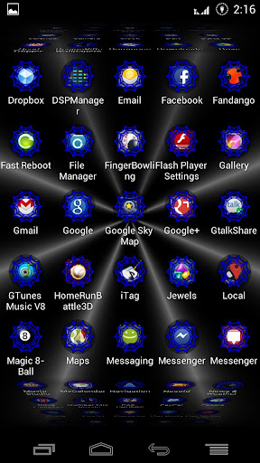 【免費個人化App】Blue Webcons Launcher Icons-APP點子