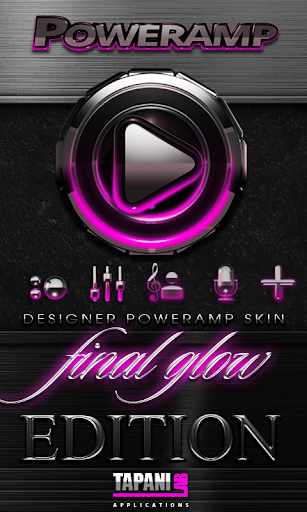 Poweramp skin Pink Glow