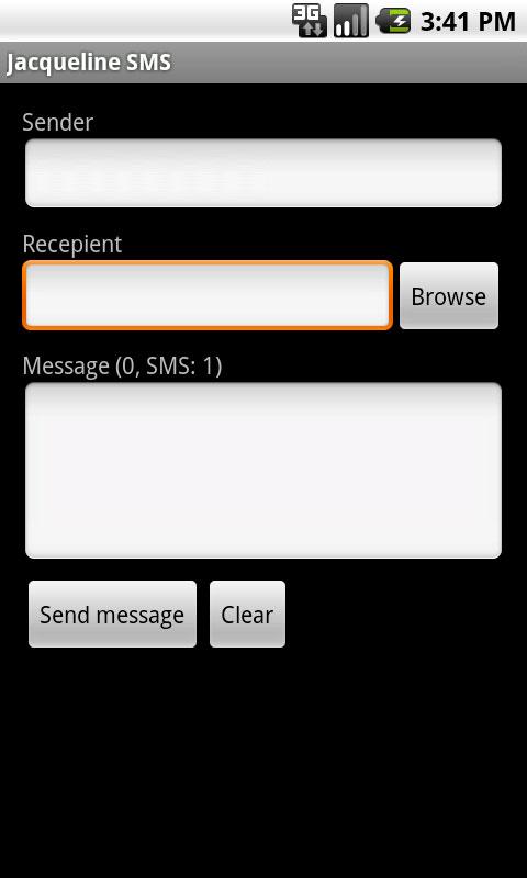 Jacqueline SMS Screen 3