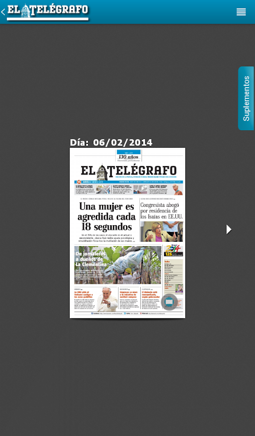   El Telégrafo: captura de pantalla 