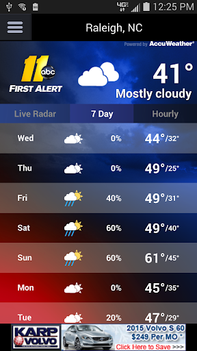 【免費天氣App】ABC11 First Alert Doppler XP-APP點子