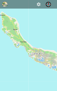 Android application CURAÇAO &amp; BONAIRE travel map screenshot