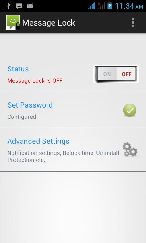 Lock for Messages (SMS Lock) - screenshot