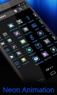 How to get Mega Neon Theme patch 1.3 apk for bluestacks