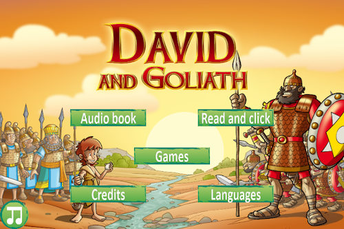 Android application The Bible - David and Goliath screenshort