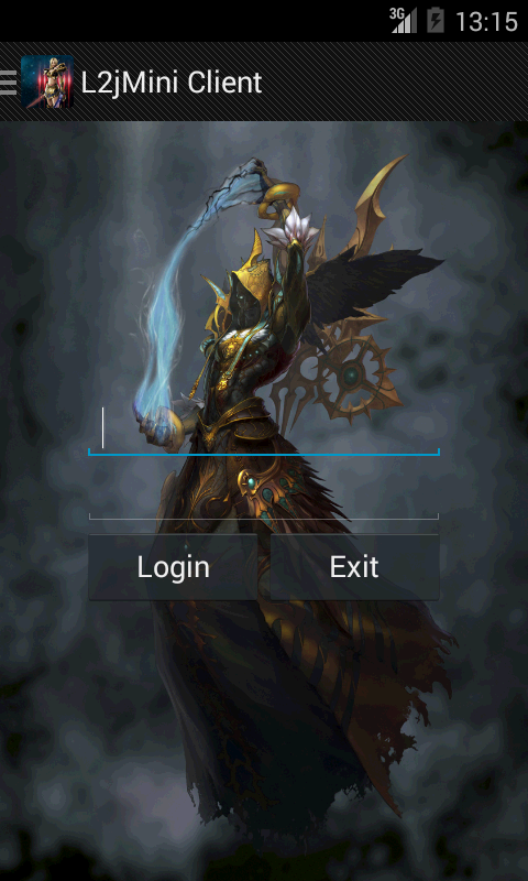 L2jMini Client Screen 1