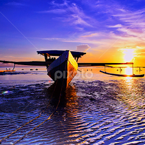 Morning boat by Bastian M - Transportation Boats