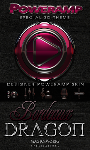 Poweramp skin Bordeaux Deluxe