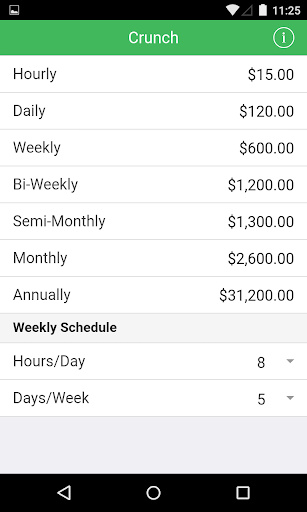 Crunch Salary Wage Calculator