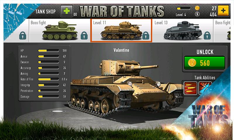 War of Tanks Screen 2
